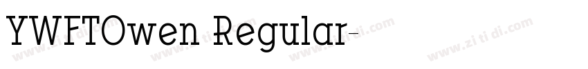 YWFTOwen Regular字体转换